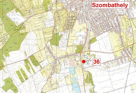 Messstelle 36: Kommunale ARA Szombathely Ablauf der kommunalen Kläranlage Szombathely im Süden von Szombathely. 36. Mintavételi hely: Szombathely SZVTP A Szombathelyi kommunális szennyvíztisztító kifolyója Szombathely déli részén.