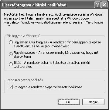 SIKERTELEN TELEPÍTÉS ESETÉN A nyomtató meghajtót nem lehet telepíteni (Windows XP/Server 2003) Ha a nyomtató meghajtót nem lehet telepíteni Windows XP/Server 2003 környezetben, a számítógép