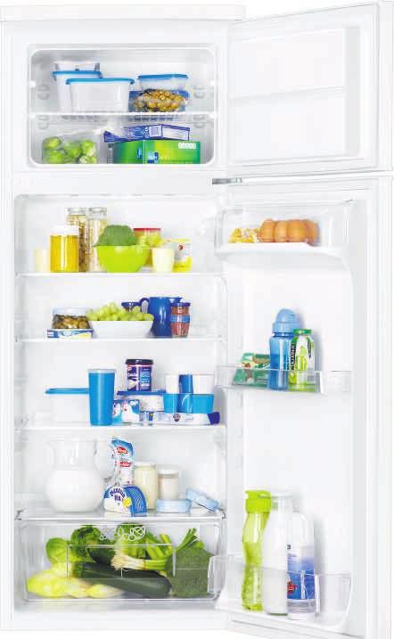 A szórólapban szereplő hűtőszekrényekben és fagyasztókban látható