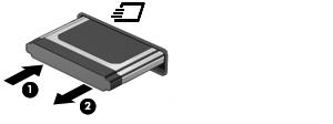 MEGJEGYZÉS: A gépbe helyezett ExpressCard kártya használaton kívüli állapotban is fogyaszt áramot.