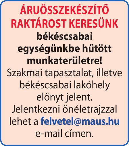 com, 06-70/551-8797 Nyílászáró beépítésre keresünk megbízható munkatársat. Azonnali munkakezdés, folyamatos munkaviszony.