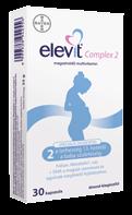 Baba-Mama Elevit Complex 2 magzatvédő multivitamin 30x A 2. és 3.trimeszterre kifejlesztett komplett, minden egyben* formula DHA-val a magzat szemének és agyának egészséges fejlődéséért.