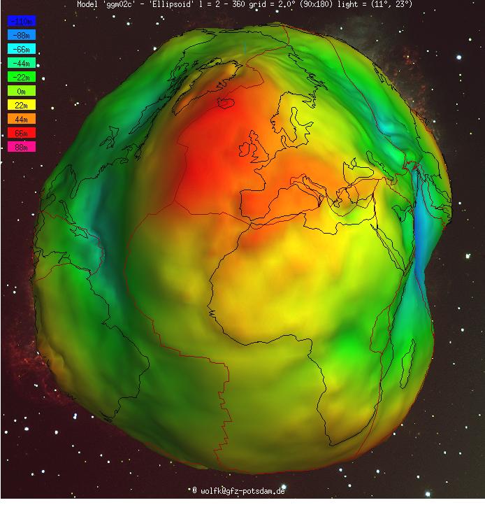 A Föld elméleti alakja A geoid