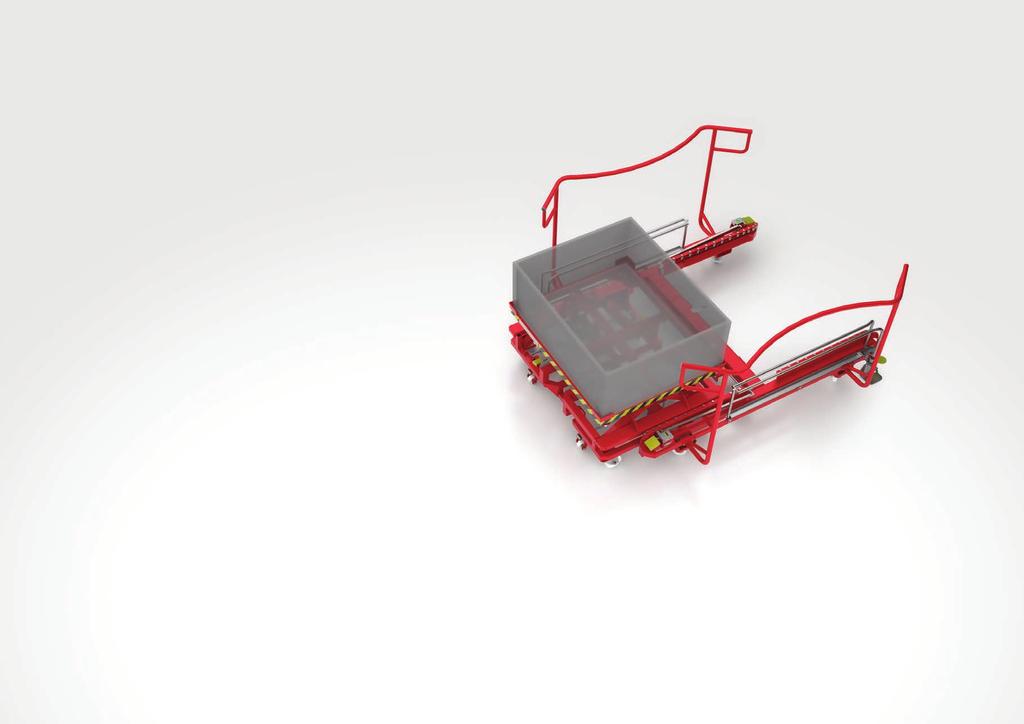 A FORGÓASZTAL ELŐNYEI TURNTABLES ADVANTAGES KÖNNYŰ CSATLAKOZTATÁS EASY DOCKING A forgóasztal terelősarkokkal van felszerelve, ami megkönnyíti a kézikocsi beillesztését.