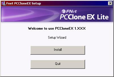 2.3.1 A PCCloneEX szoftver telepítése 1.