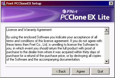 Kattintson duplát a PCCloneEX mappában lévő Setup.exe sorra a telepítő indításához. 3.