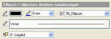 11. 2D elemek 1139 Lásd: az Általános tulajdonságok részletes leírást a 3.2.1 Általános tulajdonságok beállítása fejezetben, a Készletek leírását a 3.2.3. Tulajdonságkészletek használata fejezetben.
