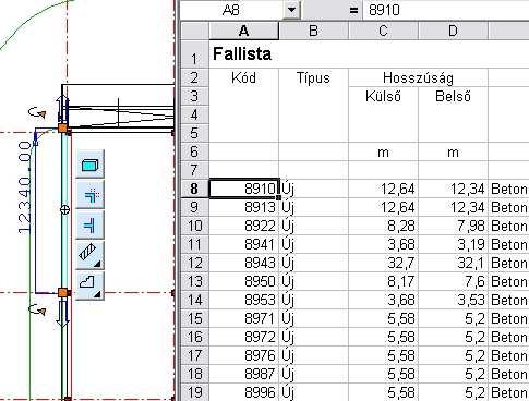 1278 12.2. Listák A funkció működéséhez szükséges, hogy az ARCHLine.XP\Templates\XLStart mappában levő ARCHLineXP.xls fájlt helyezze az Office\.. \XLStart mappa alá. 12.2.4. Word lista Az ARCHLine.