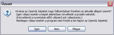 1332 14.1. Tervlap menü 3D (Kép) ablak elhelyezése nyomtatási lapon Az 3D (Kép) ablak tartalma elhelyezhető a tervlapon. Ekkor a kép felbontása megfelel a képernyő felbontásnak, vagyis 75 dpi.