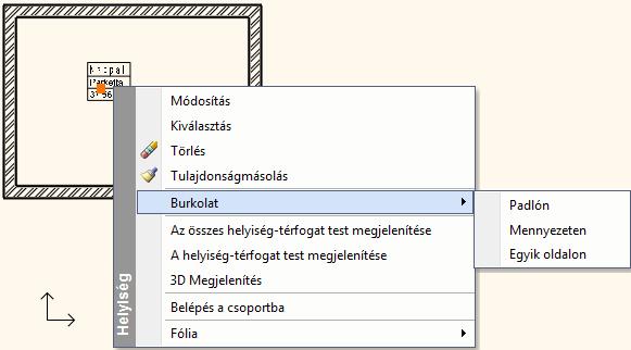 1348 15.1. Burkolat, burkolatkiosztás A falhoz rendelt burkolat és a helyiségpecséten keresztül a helyiség falához rendelt burkolat között az a különbség, hogy az első esetben a teljes falhosszhoz