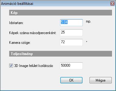 1440 15.7. Animáció Adja meg az animáció hosszát másodpercben, majd Adja meg az egy másodperc alatt készítendő képek számát. Valódi filmek esetében ez az érték 25 és 30 között van.