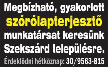 munkahelyünkre. Szállást, étkezést, utazást biztosítunk.
