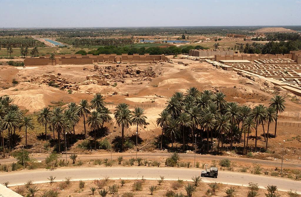 Hillah, Iraq (2003) -- former Summer palace with ruins of ancient