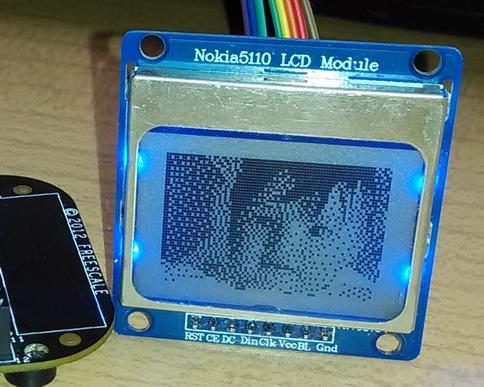 (PTD2): SPI MOSI ===> LCD DIN D10 (PTD0): SPI SS ===> LCD CE D9 (PTD5) ===> LCD D/C (vagy RS) D2