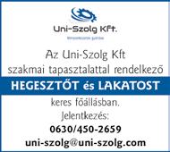 Ugyanitt autó bérelhető. Tel.: 06-70-679-7275 Mosonmagyaróváron városközpontban 1,5 szobás panellakás, azonnali költözéssel kiadó. Tel.: 06-30-650-1974 Mosonmagyaróváron, a Károly úton felújított 55 m 2 -es lakás beépített terasszal hoszszú távra kiadó.