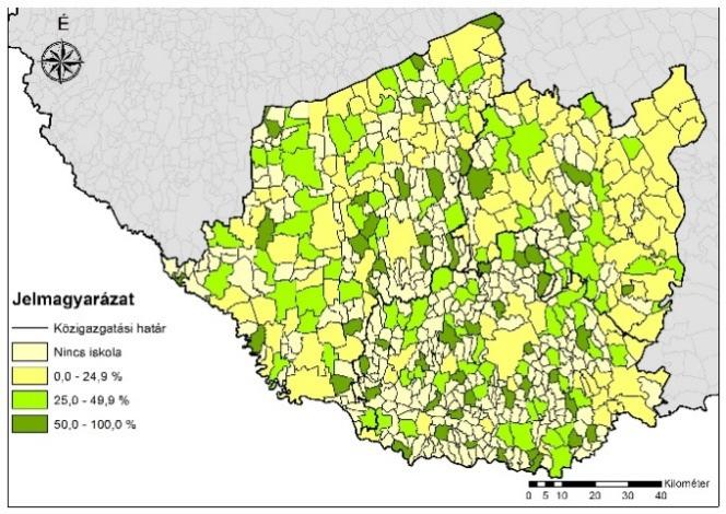 Ez az érték alacsonyabb, mint bármely nagyobb térségi átlag és elmarad a tolnai járási központok értékétől is. 1.8-3.