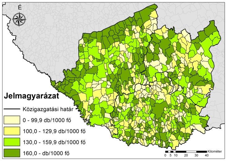 76 kapnak a térség életben, míg az tudományos tevékenységhez és adminisztrációhoz köthető szolgáltatások a számos Szekszárdhoz, illetve Pakshoz kapcsolódó lehetőség ellenére kevesebbet.