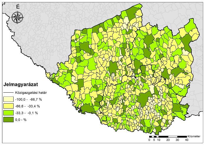 77 1.9-5. ábra: Az ingázási egyenleg alakulása Tolnán és térségében A közösségi közlekedést a kettősség jellemzi, azonban az igényeket kielégíti.