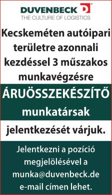 : 06-30/943-7380 PARADICSOMOS KERTÉSZETBE női munkaerőt keresek bejelentve, állandó munkára, jó kereseti lehetőséggel. Tel.