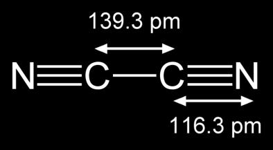 előállítás Dicián, (CN) 2 N C-C N delokalizált elektronok Előállítás: Hg(CN) 2 hev (CN) 2 +Hg 2Cu 2+ + 4CNˉ = 2Cu(CN) 2 spontán 2CuCN+(CN) 2 Endotermás vegyület