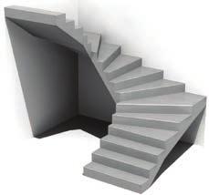 Alkalmazása egyszerű, gyors és gazdaságos, mivel a monolit lépcsőkkel ellentétben egyáltalán nincs szükség zsaluzásra, helyszíni vasalásra, betonozásra.