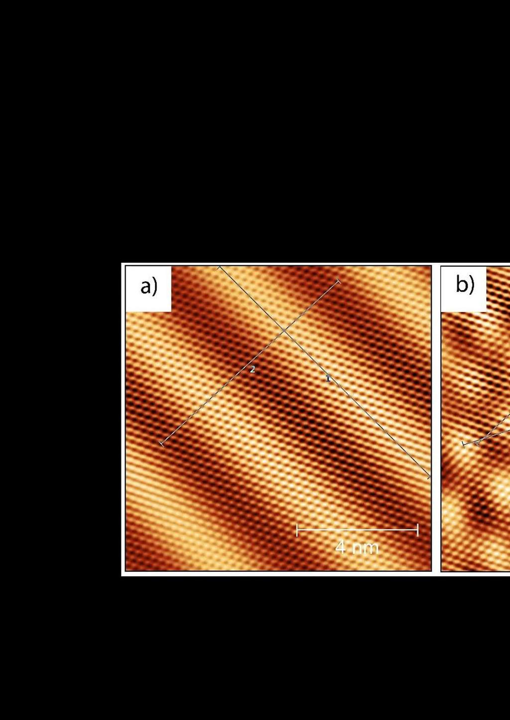 Ezen a terülten elvégezve a 2D Fourier szűrést jól elkülöníthetővé válnak az egyes struktúrák, így az egyes kristálytani irányok közötti szög is egyszerűen mérhető.