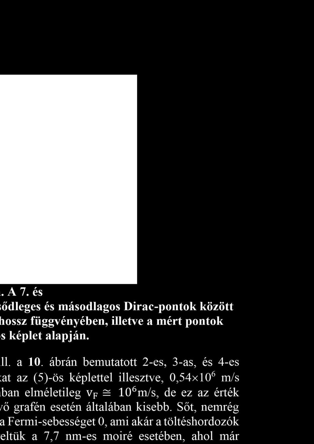 Az egyes pontok az 7. ábra 1.-es területén, ill. a 10. ábrán bemutatott 2-es, 3-as, és 4-es tartományokon mért adatok.