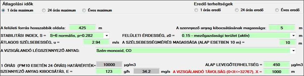 56/173 CO Beviteli adatok: A diffúz CO kibocsátás