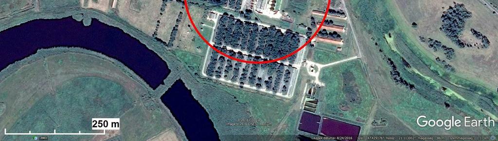 65/173 A P16 kazánházi kémény kibocsátásainak hatástávolsága 182-183 m A levegıterhelés csökkentését célzó megoldások Az alkalmazott tartási technológia biztosítja káros levegıterhelés megelızését. 3.
