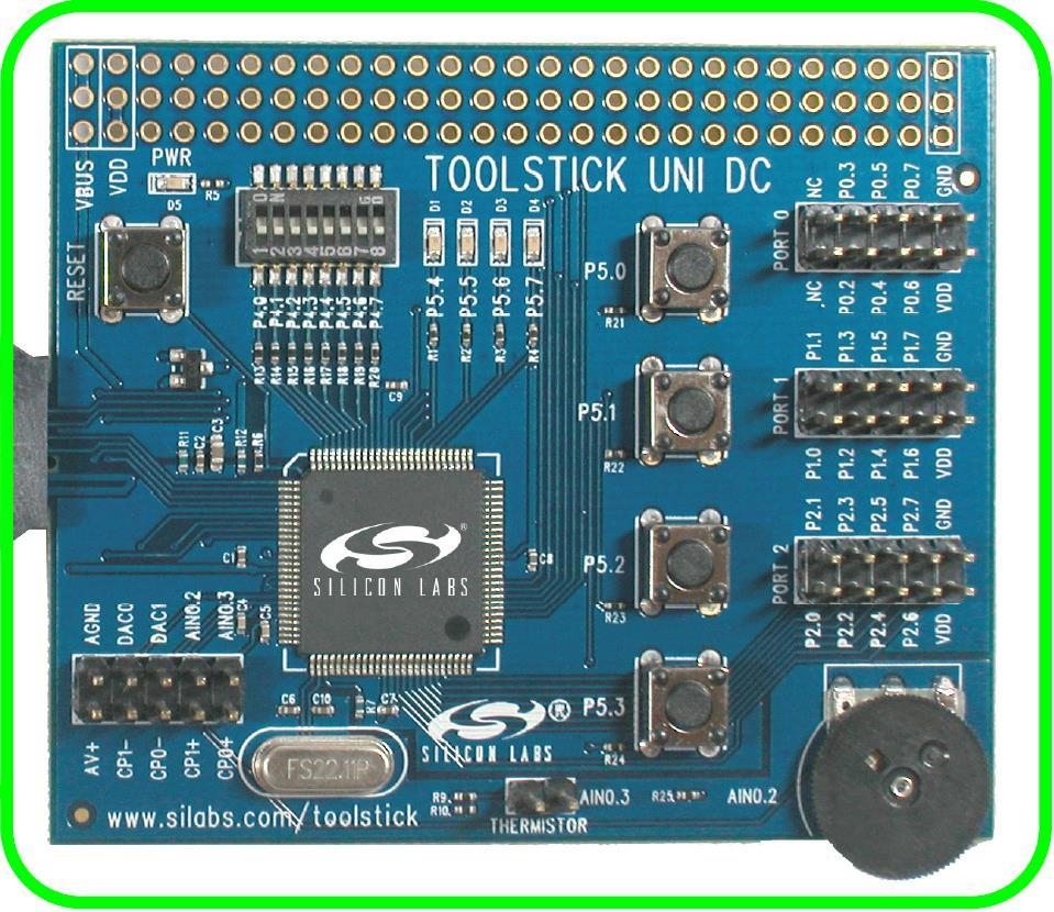 Silicon Labs ToolStick UniDC kártya 2016.