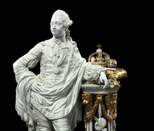 CHELSEA 20. ábra. III. György szobra, Chelsea Gyár, London, 1760. 20 1744-ben alapította Nicholas Spirmont a Chealsea-i Porcelánmanufaktúrát.