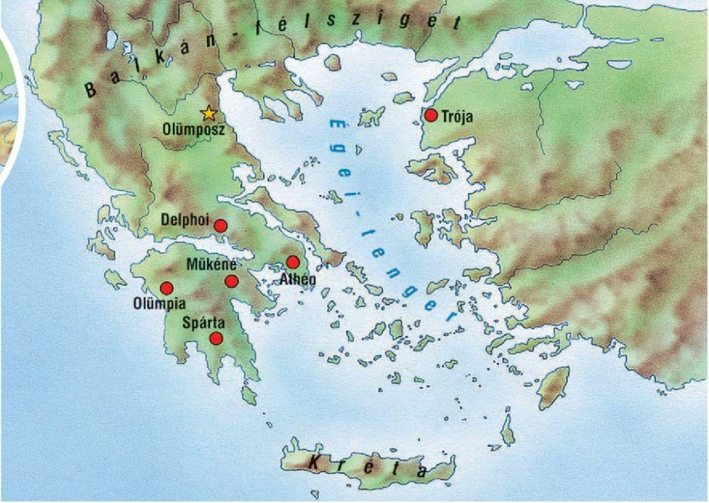 KORAI GÖRÖG CIVILIZÁCIÓK Görög törzsek betelepedése, Kr.e. 2200 körül.