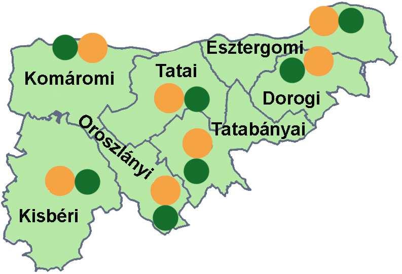 Komárom-Esztergom megyei eredmények 2007-2012