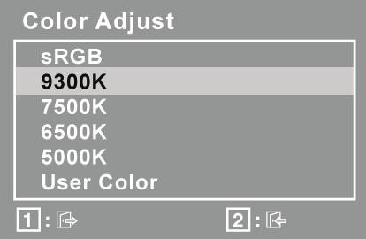 Main Menu (F menü) vezérlések A fel és le gombok használatával állítsa be az alább felsorolt menüpontokat: Vezérlés Magyarázat Auto Image Adjust (Automatikus képbeállítás) önm köd en méretezi,