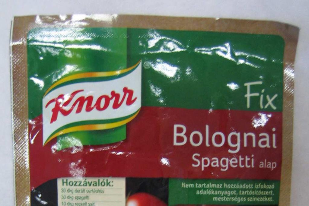 Knorr Fix Bolognai Spagetti alap 59 g Bonduelle Zöldborsó (konzerv) 545 g (töltő tömeg: