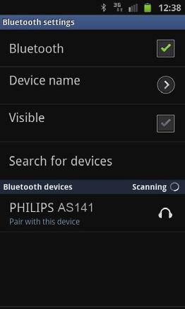 4 Lejátszás és töltés Ezzel a dokkolórendszerrel a hangfelvételeket kétféle módon hallgathatja: manuális Bluetooth-kapcsolaton keresztül; automatikus Bluetooth-kapcsolaton keresztül a Philips