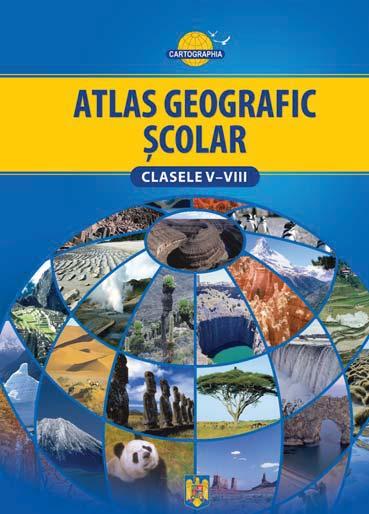 Geogra e -3010 Atlas geografic colar Atlasul geografic editat i distribuit de Cartographia Studium, este un material colar destinat înv mântului gimnazial i liceal, întocmit pe baza planului de înv