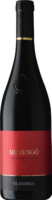 Kékfrankos, Cabernet Franc, Merlot, Syrah and Pinot Noir, selected from Eger vineyards with volcanic subsoil, aged for two years in oak barrels.