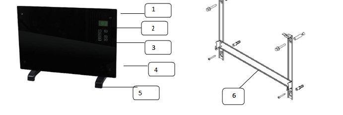 Az LCD kijelző leírása Kindersicherung: gyermekzár 1. Montag: hétfő 2. Dienstag: kedd 3. Mittwoch: szerda 4. Donnerstag: csütörtök 5. Freitag: péntek 6. Samstag: szombat 7.