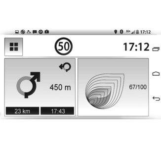 R & GO: SPLOŠNI OPIS (1/7) Predstavitev Aplikacijo»R&Go«lahko prenesete prek vašega pametnega telefona. Aplikacija omogoča dostop do več menijev:»phone«;»večpredstavnost«;»navigacija«;»car«.