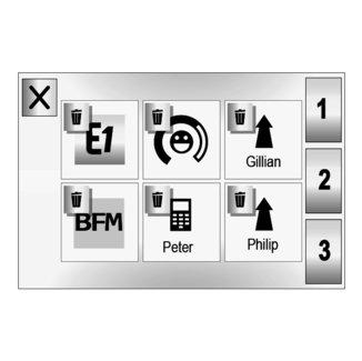 R & GO: SPLOŠNI OPIS (2/7) 45 46 49 50 52 51 48 47 Zasloni s priljubljenimi Sistem»R&Go«omogoča dodajanje bližnjic do