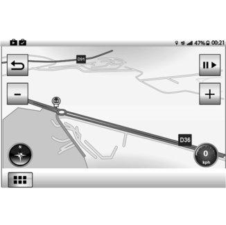vašega vozila.»aplikacija za navigacijo CoPilot«V meniju»navigacija«pritisnite ikono»aplikacija za navigacijo CoPilot«.