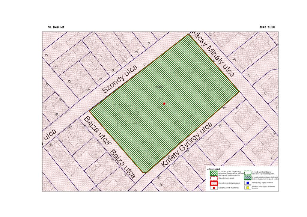 2. Epreskert, a Bajza utca Szondi utca Munkácsy Mihály utca Kmety György utca által határolt terület VI. kerület M=1:1000 92 re~deletben ~e~határo~ott, ~ --L_ J Műemléki N. 54/1993. ( 1994.11.1.) Főv.