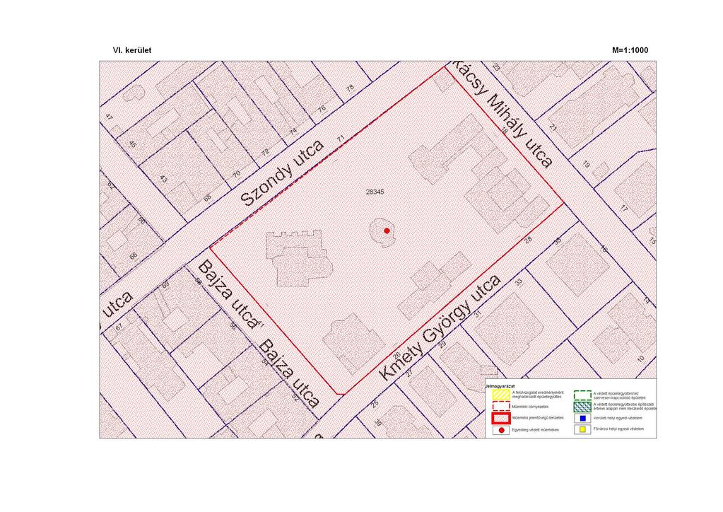 VI. kerület M=1:1000 93.