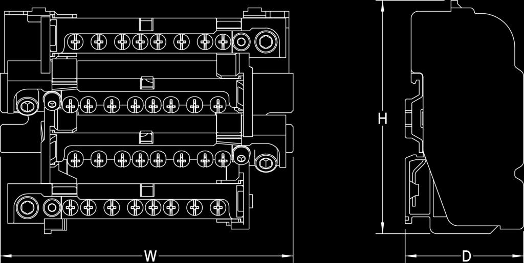 2 6 6 Névleges szigetelési feszültség [kv] 8 8 8 8 8 Kábelbekötés min szigeteletlen hossza [mm] 13 13 13 13 13 eghúzási nyomaték [Nm] 2.5 Nm 2.