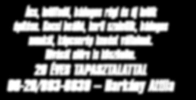 Tel/Fx: 06-28/411-510 Gipszkrton normál 500-/m2 06-20/993-6639