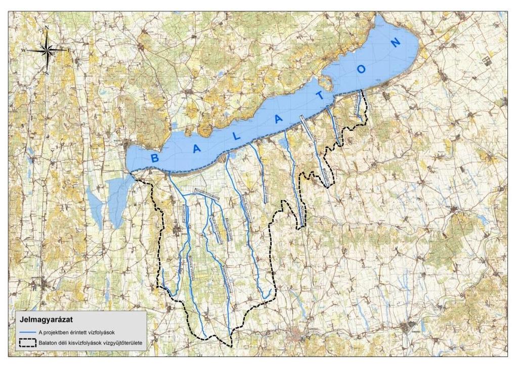 Vízgazdálkodási infrastruktúra A DDVIZIG működési területén a Balaton D-i parton található vízfolyások 1. Nyugati-övcsatorna 2. Sári-csatorna 3. Boronkai vízfolyás 4.