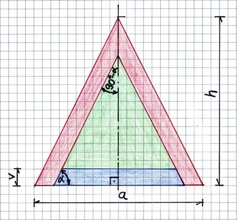 4 α meghatározása Ugyanebből a derékszögű háromszögből: ( 2 ) β meghatározása A 3. ábra két derékszögű háromszögéből: ( 3 ) innen: ( 4 ) γ meghatározása A 3.