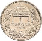 Engeln gehaltener Krone/ 5 / KORONA / 1900 alul tölgy és