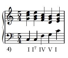 Bach koráljaiban igen gyakran szerepel az el bb látott (nem szopránbeli) szeptimhang-leugratás a m vet záró V I lépésnél, különösen ha az V.